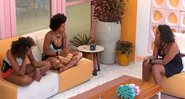 Natália conversa com as sisters para se desculpar após briga durante a Festa do Líder - Foto: Reprodução / Globo