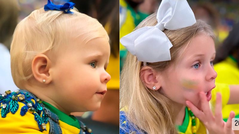 Natália Becker mostrou antes e depois da filha nas Copas de 2018 e 2022 - Foto: Reprodução/ Instagram@natalialbecker