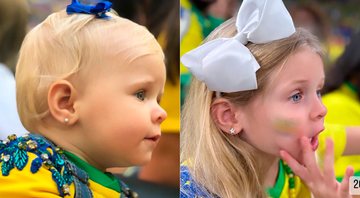 Natália Becker mostrou antes e depois da filha nas Copas de 2018 e 2022 - Foto: Reprodução/ Instagram@natalialbecker