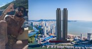 O apartamento de luxo tem 440 metros quadrados, quatro suítes, fica de frente para o mar é está avaliado em R$ 5 milhões - Reprodução/Instagram