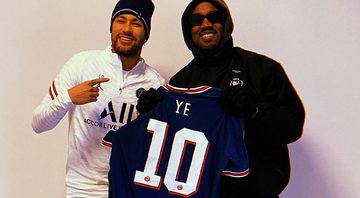 Jogador de futebol encontrou Kanye durante treino do Paris Saint-Germain - Reprodução / Instagram @neymarjr