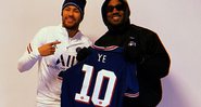 Jogador de futebol encontrou Kanye durante treino do Paris Saint-Germain - Reprodução / Instagram @neymarjr