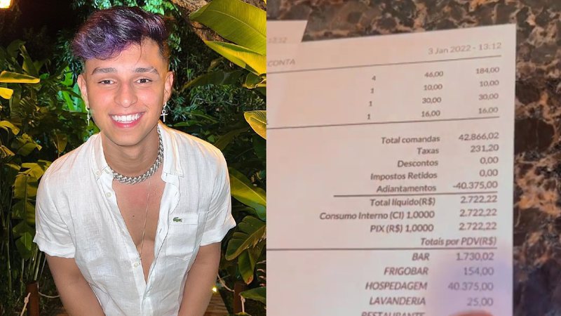 Jovem de 21 anos compartilhou gastos durante fim de ano em Fernando de Noronha - Reprodução / Instagram @nobrutv