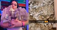 Nola Carolina surpreendeu seguidores ao mostrar pilhas de dinheiro - Foto: Reprodução/ Instagram@nolacarolina