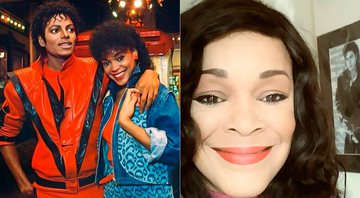 Michael Jackson e Ola Ray na época de Thriller e a atriz em foto atual - Foto: Divulgação e Reprodução/ Instagram