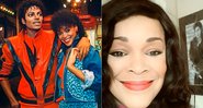 Michael Jackson e Ola Ray na época de Thriller e a atriz em foto atual - Foto: Divulgação e Reprodução/ Instagram
