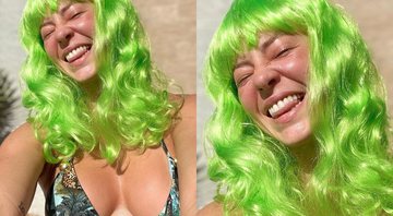 Paolla Oliveira diverte web ao usar peruca verde - Foto: Reprodução / Instagram