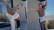 Paolla Oliveira mostrou coreografia com Leandro Azevedo