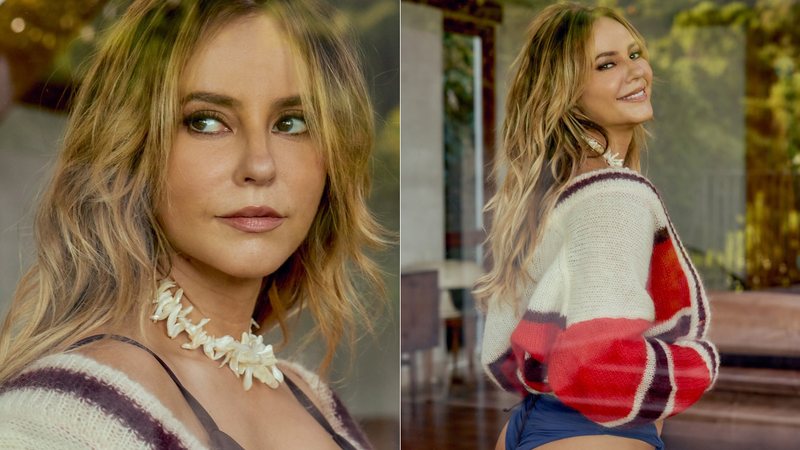 Paolla Oliveira posou com o bumbum à mostra e falou sobre o clima no Rio