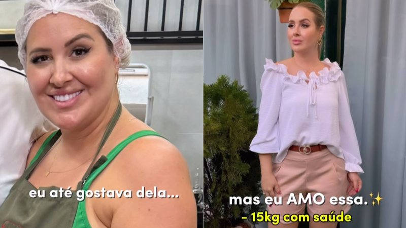 Patrícia Leitte mostrou antes e depois de emagrecer e recebeu elogios - Foto: Reprodução/ Instagram@patricialeitteoficial