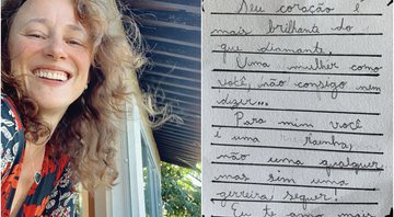 Paula Braun recebeu um poema de sua filha Flora como presente de aniversário - Foto: Reprodução / Instagram / Twitter