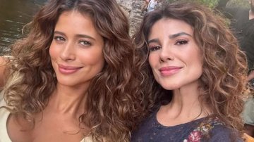 Isadora Cruz e Paula Fernandes nas gravações de “Coração Acelerado”