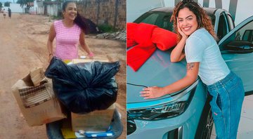 Paula Freitas mostrou “antes e depois” e comemorou compra de carro - Foto: Reprodução/ Instagram@paulafreitas