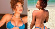 Paula Freitas posou de topless no Rio e recebeu elogios - Foto: Reprodução/ Instagram@paulafreitas