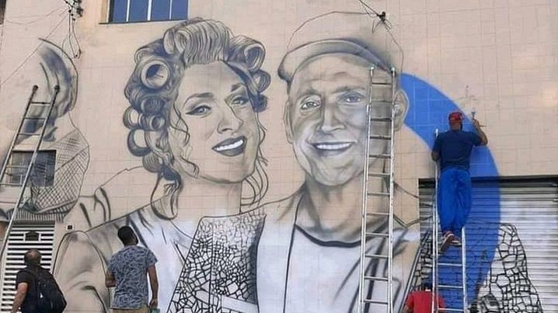 Paulo Gustavo ganha mural na região de Campo Limpo, zona sul de São Paulo - Foto: Reprodução /Twitter