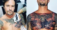 Paulo fechou o peitoral e exibiu o novo rabisco - Reprodução/Instagram
