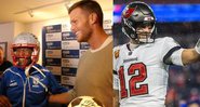 Pelé homenageou Brady nas redes sociais ao publicar uma foto dos dois - Reprodução / Instagram