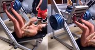 Perlla surpreendeu ao levantar 240 quilos em exercício - Foto: Reprodução/ Instagram