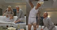 Pete e Kelly apareceram usando camisetas da grife Calvin Klein em uma sala - Reprodução / Instagram