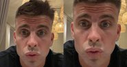 Gerard Piqué posta foto ostentando o novo visual - Foto: Reprodução / Instagram @3gerardpique