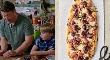 Jamie Oliver e a pizza com uvas - Reprodução/Instagram@jamieoliver