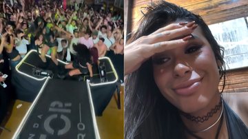 Pocah mostrou acidente durante apresentação em Minas Gerais