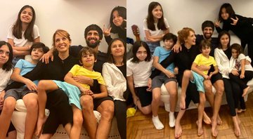 Poliana Abritta ao lado de sua família - Foto: Reprodução / Instagram @polianaabritta