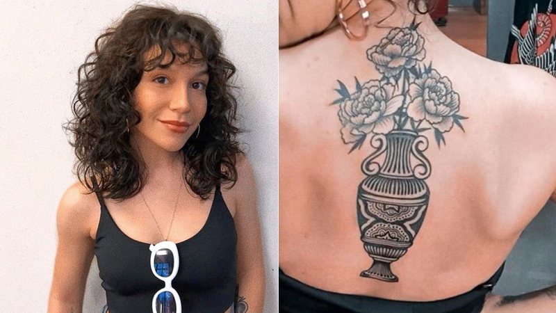 Priscilla Alcantara exibiu a tatuagem que tem nas costas e respondeu haters - Foto: Reprodução/ Instagram