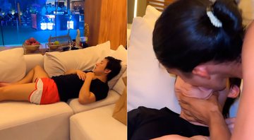 Pyong Lee foi beijado por mulher enquanto cochilava - Foto: Reprodução/ Instagram@carlinhos