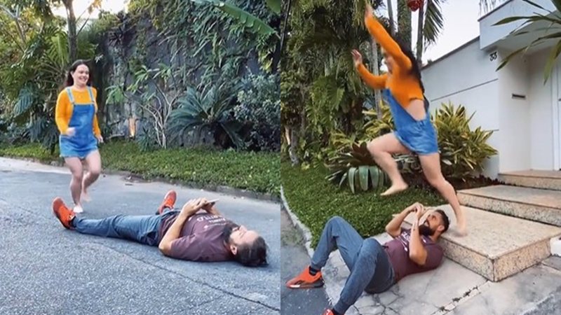 Mari Bridi posta vídeo onde marido brinca com ela - Foto: Reprodução / Instagram @maribridicardoso