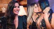 Raissa Barbosa em foto atual, e na época do Miss Bumbum, com Rangel Carlos - Foto: Reprodução/ Instagram@rangelcarlosoriginal