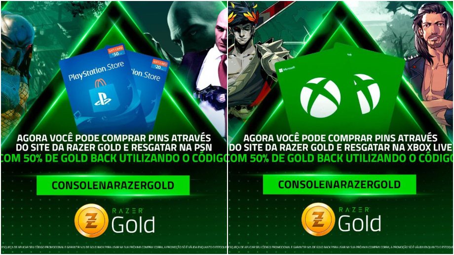 Cenapop Razer Gold entra no segmento de consoles e j pode ser