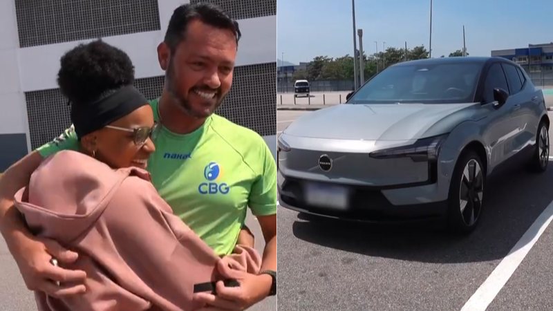 Rebeca Andrade dá carro de R$ 290 mil para treinador: “Ele não tinha ideia”