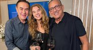 Amaury Jr com Desireé Soares e Galvão Bueno - Foto: Reprodução / RedeTV!