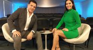 Daniel Boaventura ao lado de Daniela Albuquerque - Foto: Reprodução / RedeTV!