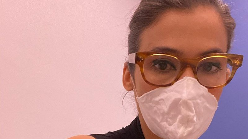 Renata Vasconcellos mostra máscara que usa para se proteger - Reprodução/Instagram