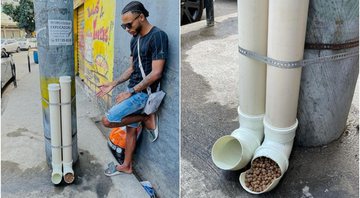 Rennan da Penha em um dos "comedores" que instalou no Complexo da Penha - Foto: Reprodução / Divulgação