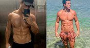 Ator disse ter realizado reeducação alimentar, além de treinos para definir o corpo - Reprodução / Instagram @rickytavares