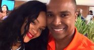 Rihanna e Alexandre Pires em foto publicada pelo pagodeiro no Instagram - Foto: Reprodução / Instagram