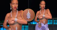 Rihanna causou polêmica ao posar de topless com pingente de deus hindu - Foto: Reprodução/ Instagram@badgalriri