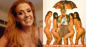 Rita Cadillac lembrou ensaio nu ao lado de Chacrinha - Foto: Reprodução/ Instagram@ritacadillac e Divulgação