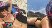 Atriz mostrou o corpo bronzeado enquanto aproveitava dia ensolarado na Barra da Tijuca - Foto: Reprodução / Instagram @ritaguedes