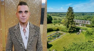 Robbie Williams comentou que a casa deixou com medo tanto ele quanto sua filha - Foto: Reprodução / Instagram @robbiewilliams / Knight Frank