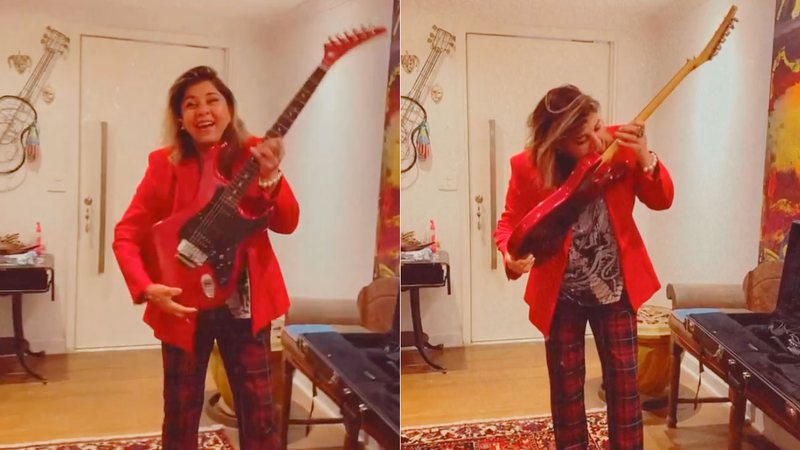 Roberta Miranda encontrou guitarra extraviada após 40 dias - Foto: Reprodução/ Instagram@robertamiranda