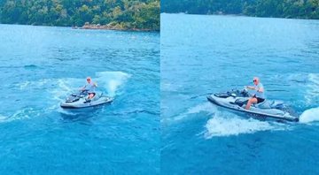 Roberto Justus se diverte com jet-ski em Angra dos Reis - Reprodução/Instagram