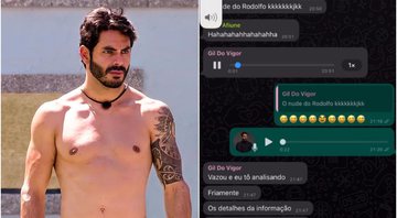 Rodolffo mostra conversa sobre suas nudes em grupo do BBB 21 - Foto: Reprodução / Instagram