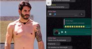 Rodolffo mostra conversa sobre suas nudes em grupo do BBB 21 - Foto: Reprodução / Instagram