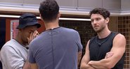Rodrigo conversa com Lucas e Paulo André sobre a dinâmica da casa - Foto: Reprodução / Globo