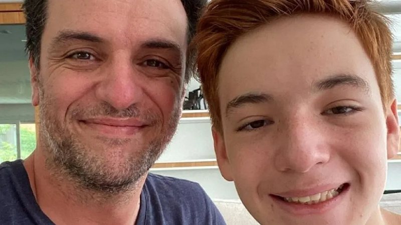Rodrigo Lombardi e o filho, Rafael - Foto: Reprodução / Instagram