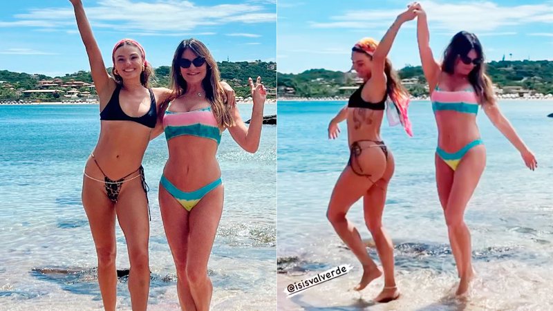 Rosalba Nable compartilhou foto de biquíni ao lado da filha e recebeu elogios - Foto: Reprodução/ Instagram@rosalbanable